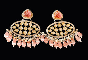 Pink Polki earrings