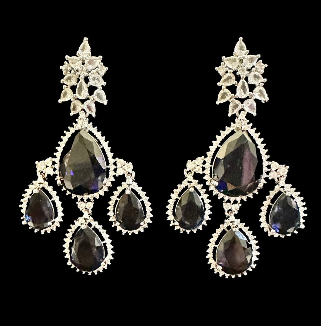 Sapphire ad earrings