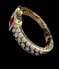 Load image into Gallery viewer, Ruby emerald ad bangle
