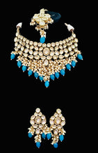 Load image into Gallery viewer, Turquoise kundan set
