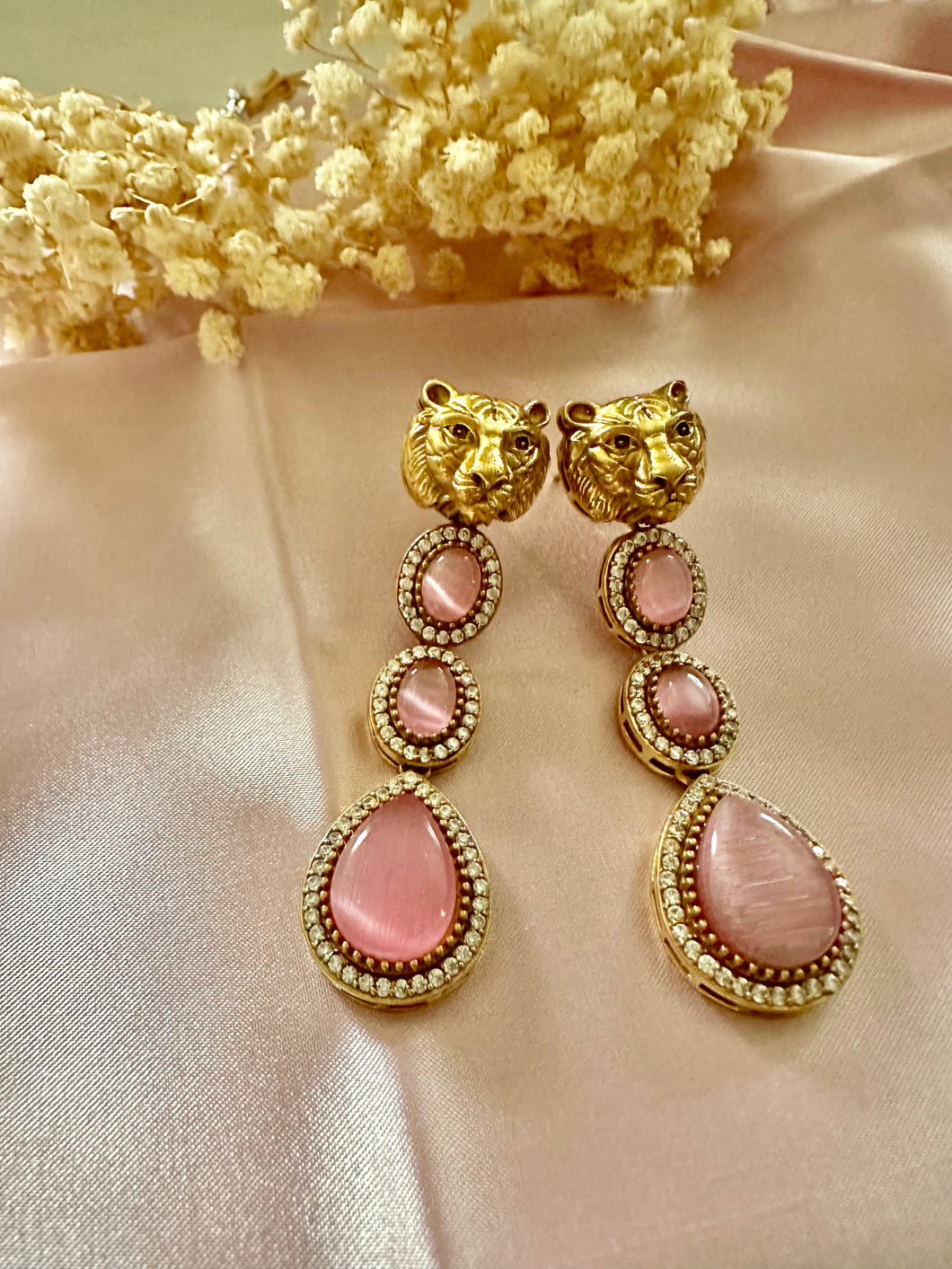 Pink Sabyasachi inspired earrings