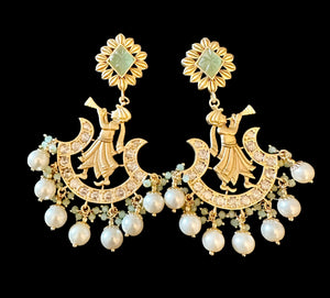Shehnai kundan  earrings