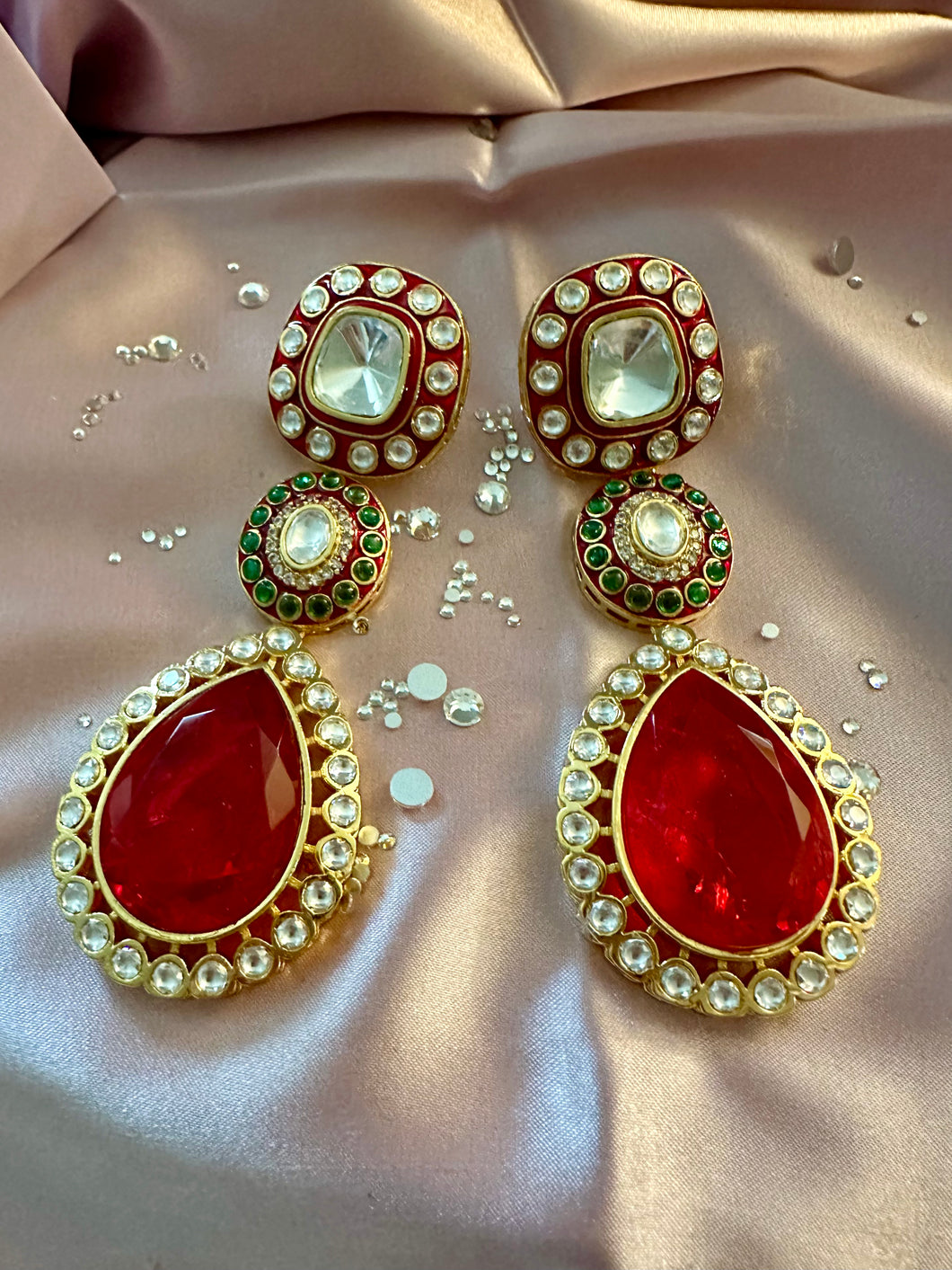 Ruby Polki earrings