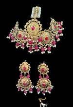 Load image into Gallery viewer, Fuchsia gold plated set
