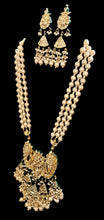 Load image into Gallery viewer, Kundan long necklace set
