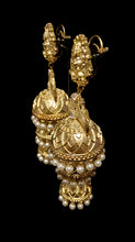 Load image into Gallery viewer, Goddess 3-tiered jhumkaas
