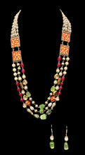 Load image into Gallery viewer, Multi colored oxidized mala set
