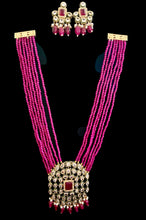 Load image into Gallery viewer, Hot pink pendant set
